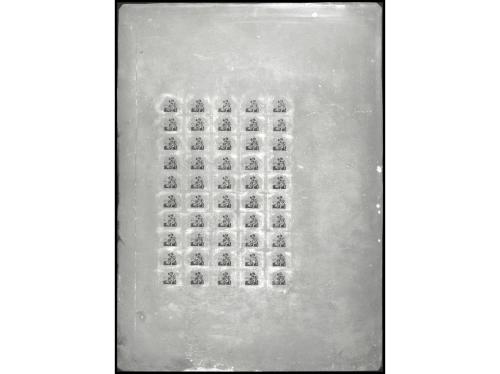 ESPAÑA. BENEFICENCIA. PLANCHAS LITOGRÁFICAS. Conjunto de 4 p