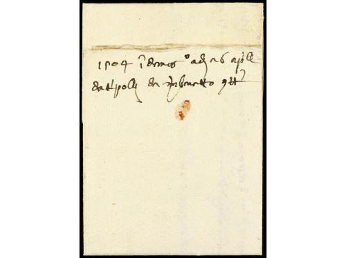 ✉ LIBANO. 1509 (6 abril). TRÍPOLI a DAMASCO (Siria). Carta c