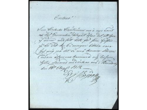 ✉ FINLANDIA. 1812. ISLA DE ALAND. HARALDSBY a PASBOLE. Carta