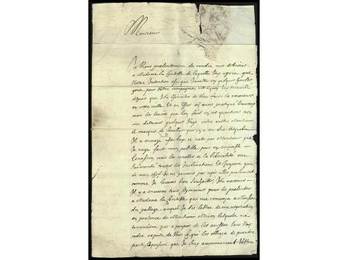 ✉ FRANCIA. 1642 (10 enero). PARÍS dirigida al Conde de Maugi