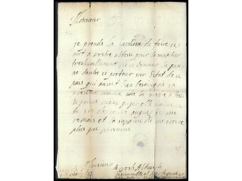 ✉ FRANCIA. 1642 (9 enero). Carta enviada para la Condesa de 