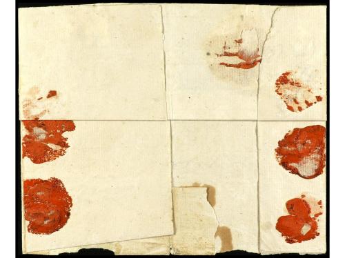 ✉ CABO DE BUENA ESPERANZA. (1799 ca.). Envuelta de carta cir