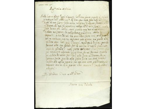 ✉ MONTENEGRO. 1584 (24 diciembre). BUDVA (Colonia veneciana,