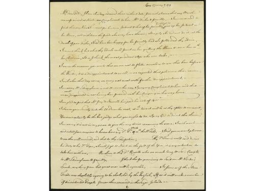 ✉ MEXICO. 1787 (27 marzo). CÁDIZ a MÉXICO y reexpedida a GUA