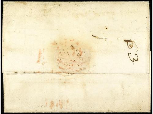 ✉ CHILE. (1780 ca.). Envuelta sin texto dirigida a CONCEPCIÓ