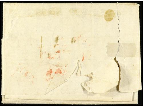 ✉ GUATEMALA. 1774. CÁDIZ a HERMITA (Asentamiento en la colin