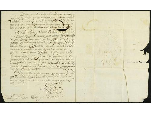 ✉ GUATEMALA. 1774. CÁDIZ a HERMITA (Asentamiento en la colin