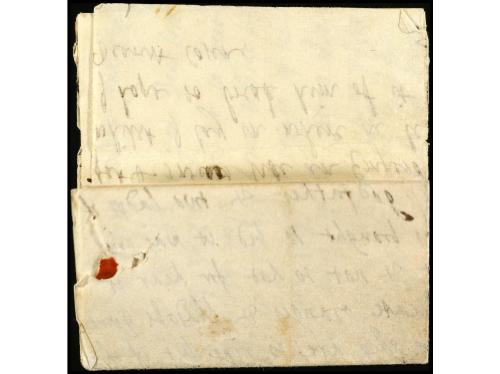 ✉ BARBADOS. (1700 ca.). Carta completa con texto sin indicac