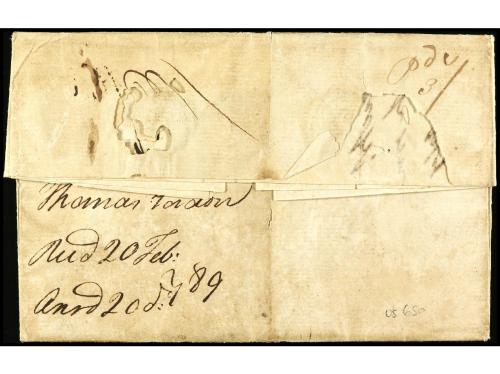 ✉ PORTUGAL: MADEIRA. 1789. LONDRES a MADEIRA. Carta completa