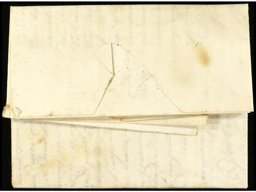 ✉ TUNEZ. 1785. TUNIS a MADRID. Carta completa con texto circ