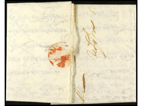 ✉ ITALIA. 1677. MILANO a MADRID. Carta completa con texto ci