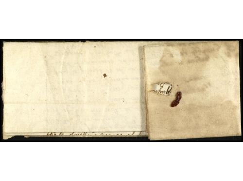 ✉ HOLANDA. 1662. ROTTERDAM a TOTNES (Gran Bretaña). Carta co