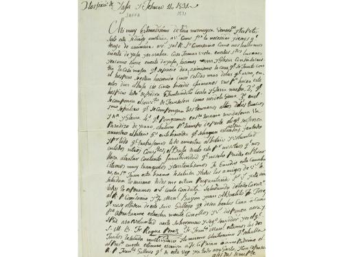 ✉ PALESTINA. 1831. HOSPICIO DE JAFFA (Palestina) a MADRID. C