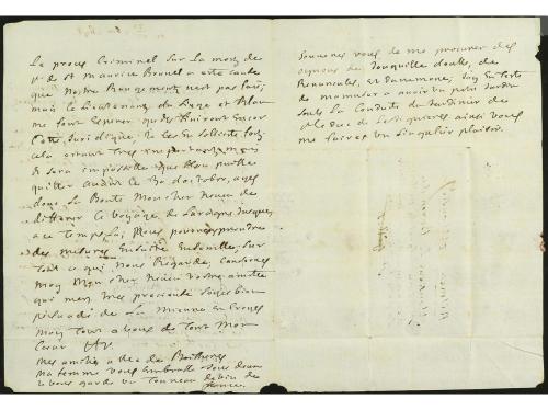✉ SUIZA. 1698. GENEVE a ST. GILLES. Carta completa con texto