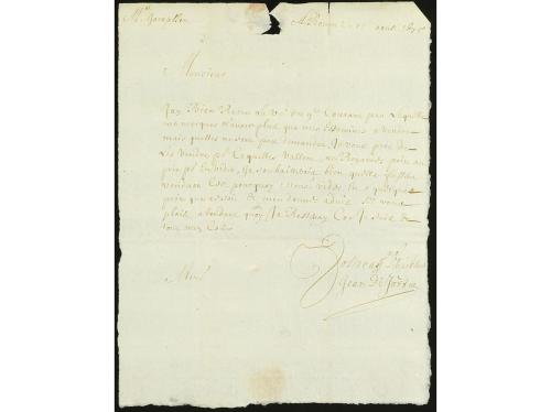 ✉ BELGICA. 1675 (15 agosto). ROUEN a GAND. Carta completa co