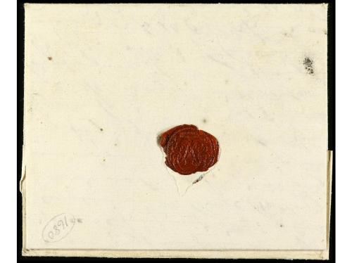 ✉ SUECIA. 1687. STOCKHOLM a CARLSCRONA. Carta completa con t