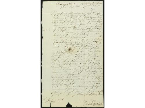 ✉ SUECIA. 1687. STOCKHOLM a CARLSCRONA. Carta completa con t