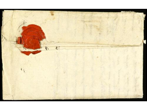 ✉ MALTA. 1715. MALTA a ST. ETIENNE. Carta completa con texto