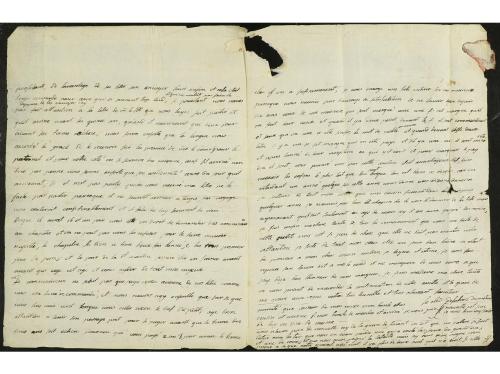 ✉ MALTA. 1715. MALTA a ST. ETIENNE. Carta completa con texto