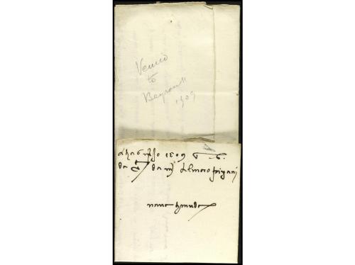 ✉ ITALIA. 1509 (3 marzo). VENEZIA a BEIRUT. Carta completa c