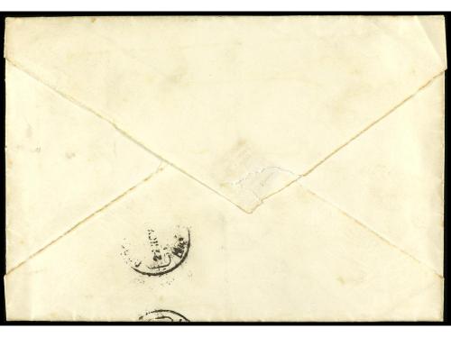 ✉ CUBA. (1896 ca.). CARTAGENA a LA HABANA. Marca de franquic