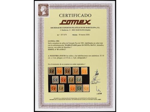 * COLONIAS ESPAÑOLAS: GUINEA. Ed. B1/14. EMISIÓN PROVISIONAL