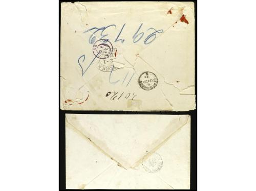 ✉ CUBA. 1895. Sobre certificado de HABANA a BUENOS AIRES. 10