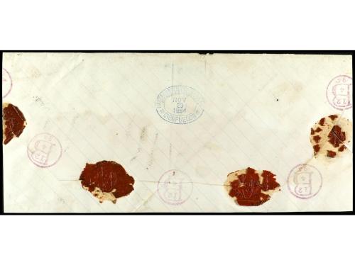 ✉ CUBA. Ed. 115/16. 1894. Sobre certificado de CIENFUEGOS a 