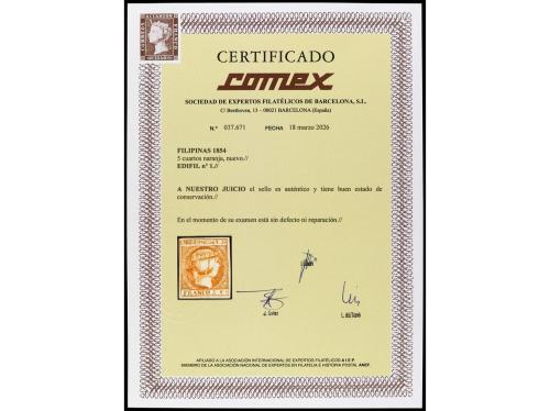 (*) FILIPINAS. Ed. 1. 5 cuartos naranja. Color intenso y amp