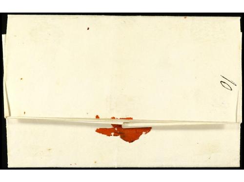 ✉ BOLIVIA. 1824 (15 diciembre). POTOSÍ a PLATA. Marcas POTOS