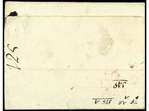 ✉ BOLIVIA. (1800 ca.). Envuelta circulada a POTOSÍ. Marca PL