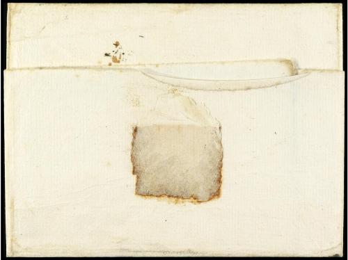 ✉ PERU. (1795 ca.). Envuelta circulada a YCA. Marca LAMBE (L