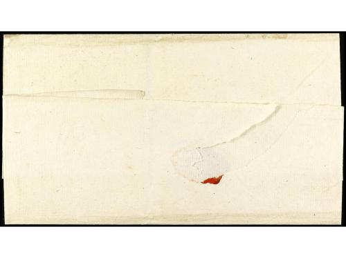 ✉ PERU. (1850 ca.). Envuelta circulada a HUARICA. Marca HUAN