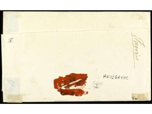 ✉ PERU. (1830 ca.). Envuelta circulada a TRUJILLO. Marca HUA