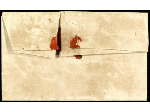 ✉ PERU. (1840 ca.). Envuelta circulada a TRUJILLO. Marca CAX