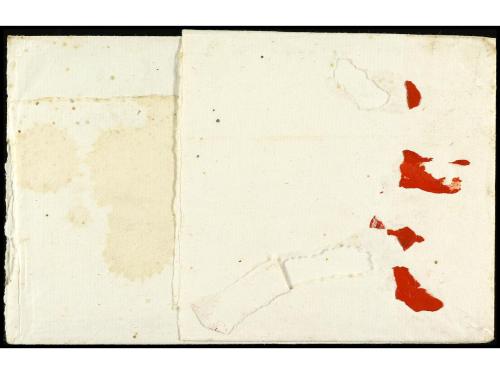 ✉ PERU. (1830 ca.). Envuelta circulada a CHOCAÑA. Marca ACAR