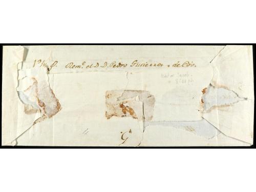 ✉ PERU. 1812 (23 noviembre). Envuelta de carta certificada d