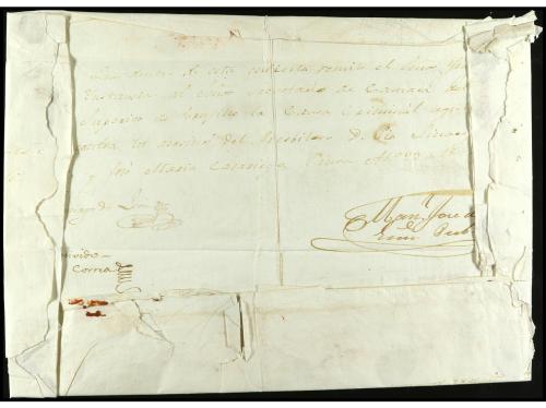 ✉ PERU. 1840 (23 abril). Plica circulada de PIURA a TRUXILLO