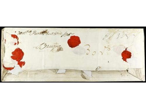 ✉ PERU. 1796 (28 septiembre). REGISTRO DE EMBARQUE de la Fra