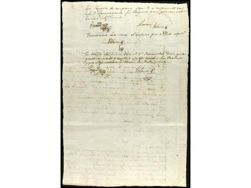 ✉ COLOMBIA. 1807 (30 octubre). Documento de Papel Sellado (s
