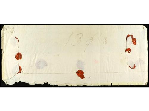 ✉ COLOMBIA. (1820 ca.). Sobre circulado a RÍO NEGRO. Marca M