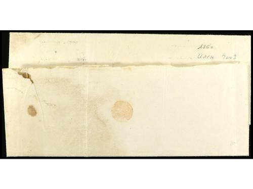 ✉ HONDURAS. (1850 ca.). Envuelta circulada a GUATEMALA. Marc