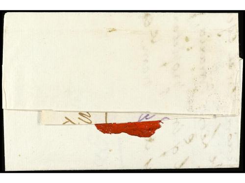 ✉ HONDURAS. 1814. Envuelta circulada a GUATEMALA. Marca TRUX