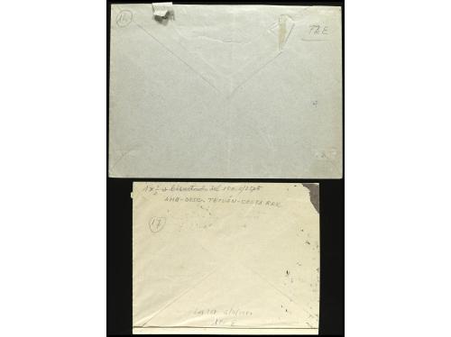 ✉ MARRUECOS. Ed. 70 y 72. 1920. Dos cartas franqueadas con m