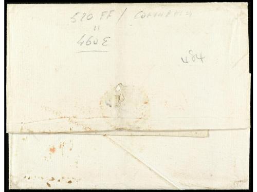 ✉ PERU. (1800 ca.). Envuelta dirigida a LIMA. Marca ESPAÑA, 