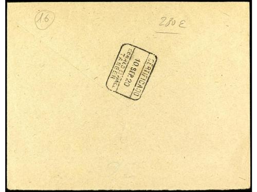 ✉ MARRUECOS. Ed. 70 (2), 71 (2). 1920. TETUÁN a TÁNGER. Mita