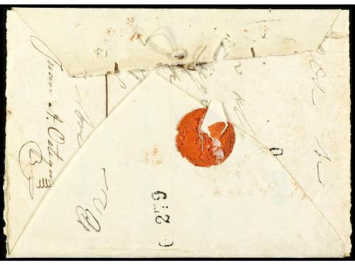 ✉ COLOMBIA. (1830 ca.). Envuelta circulada a MEDELLÍN. Marca