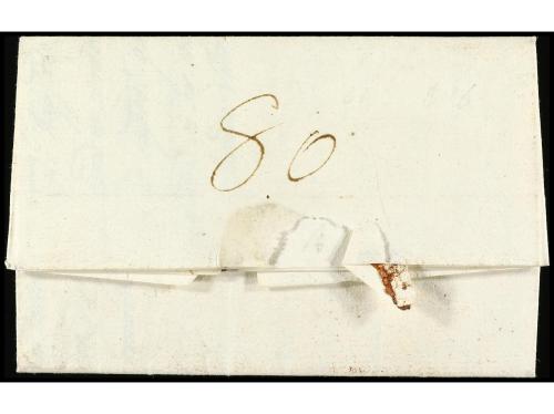 ✉ COLOMBIA. 1820 (26 octubre). BOGOTÁ a CALI. Carta completa