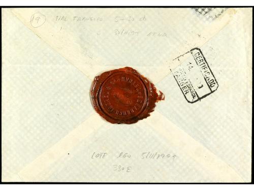 ✉ MARRUECOS. 1920. TETUÁN a TÁNGER. Mitad del sello provisio