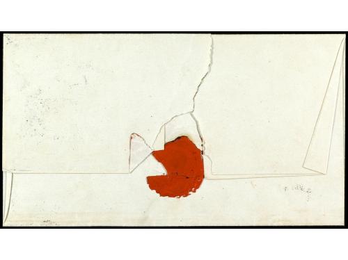 ✉ PERU. (1844 ca.). Envuelta circulada a HUAMACHUCO. Marca S